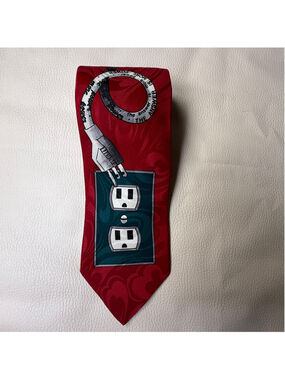 Vintage Home Improvement Tie Tim Allen More Power TV Show Novelty Necktie 1990s